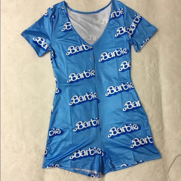Other - Blue Barbie Adult Romper